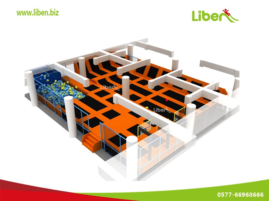 大型蹦床游樂(lè)園